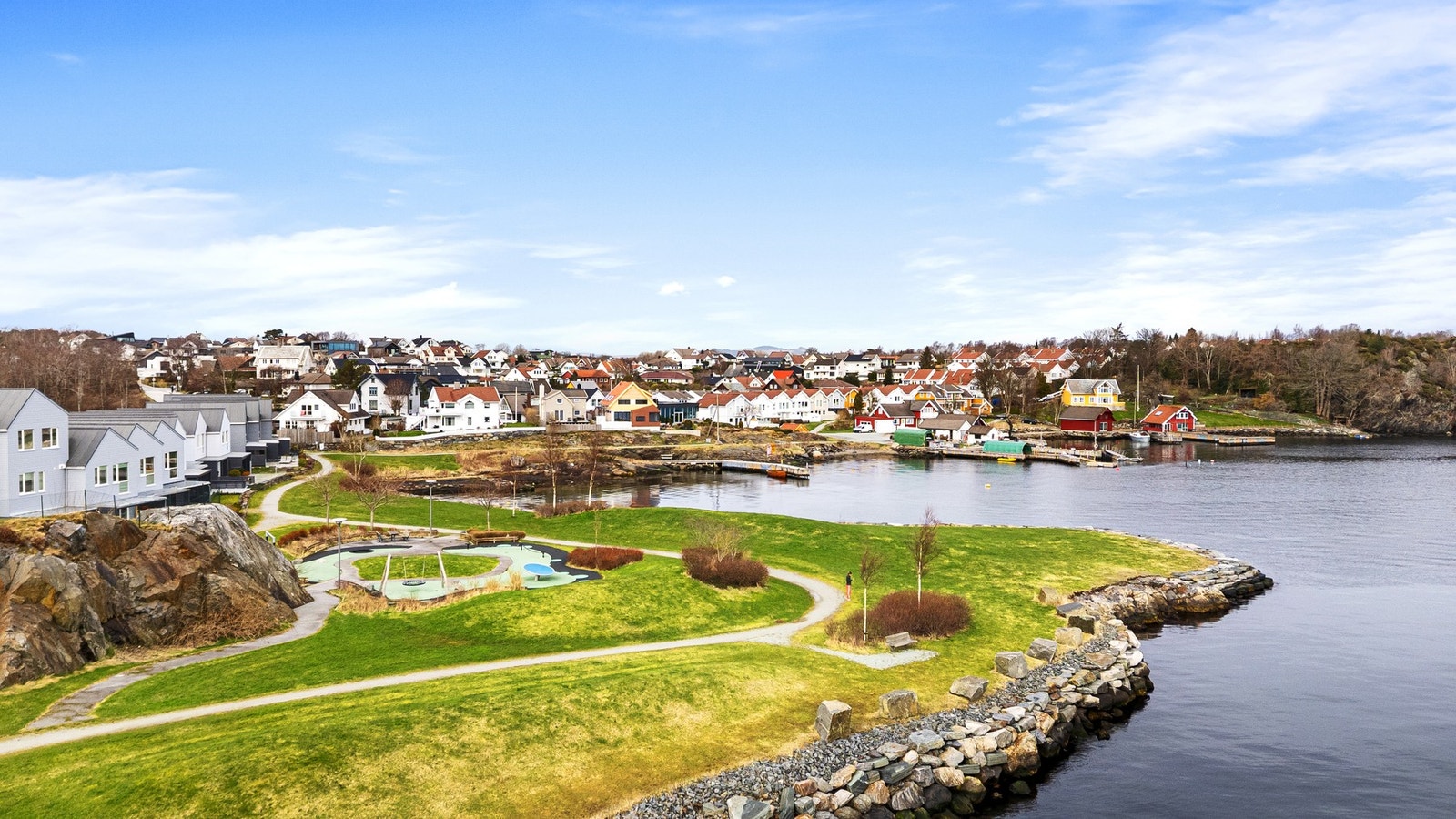 Område sett fra luften. Galleribilde