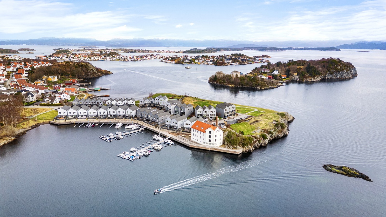 Område sett fra luften. Galleribilde