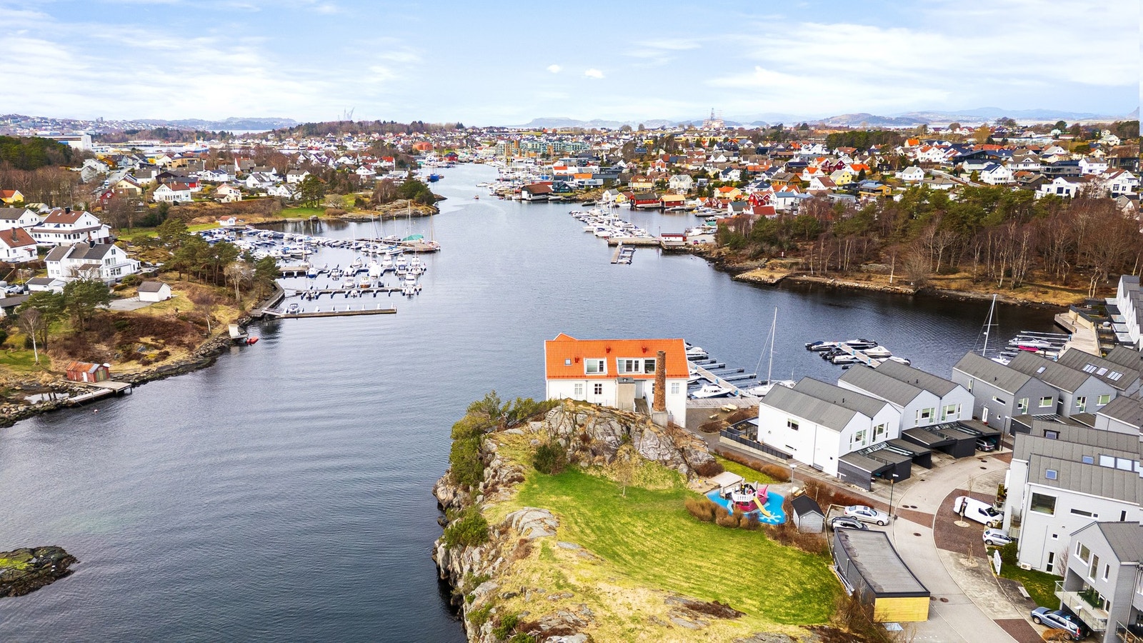 Område sett fra luften. Galleribilde