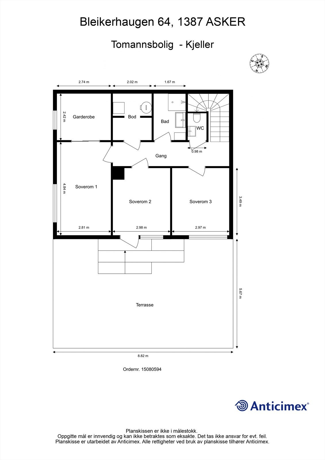 Plantegning - U.etg Galleribilde
