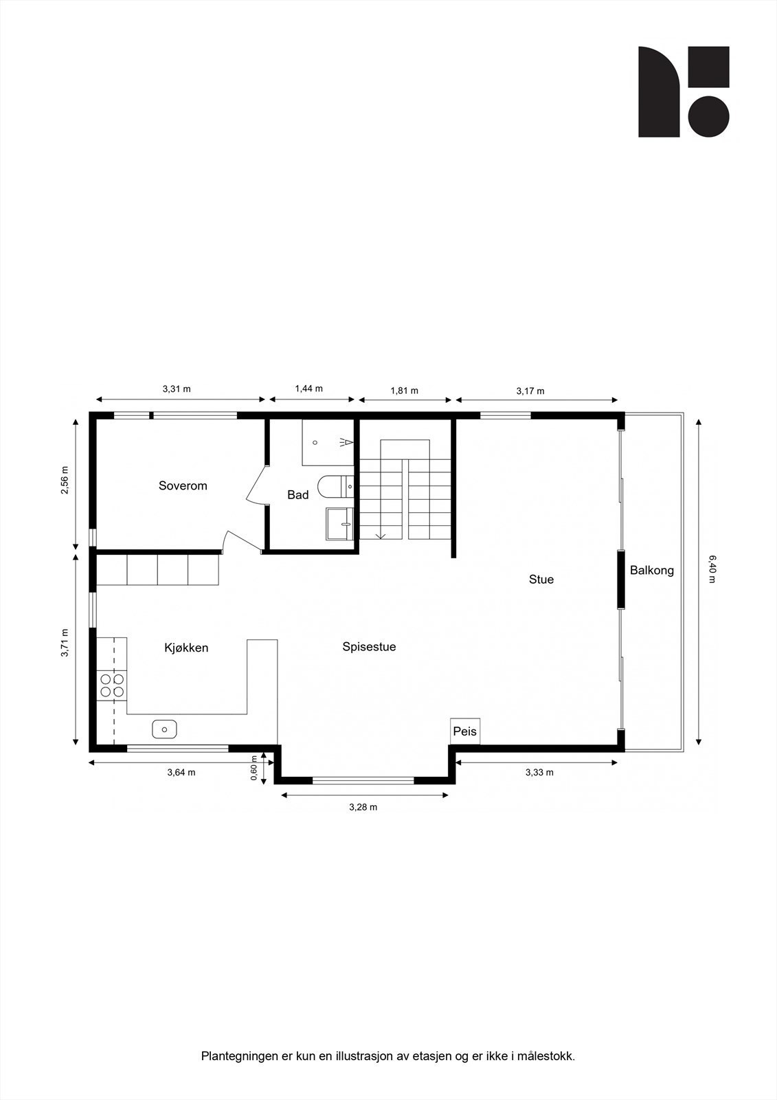 Planskisse 2. etasje Galleribilde