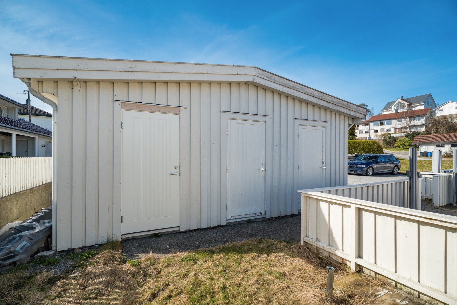 Utendørs bod. Galleribilde