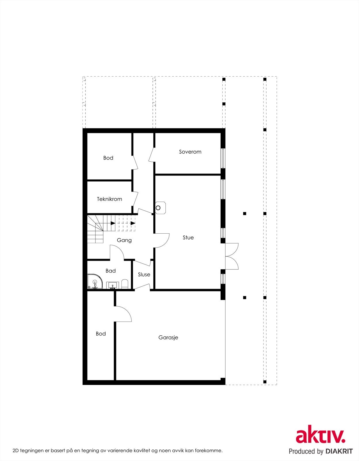 Plantegning sokkel Galleribilde
