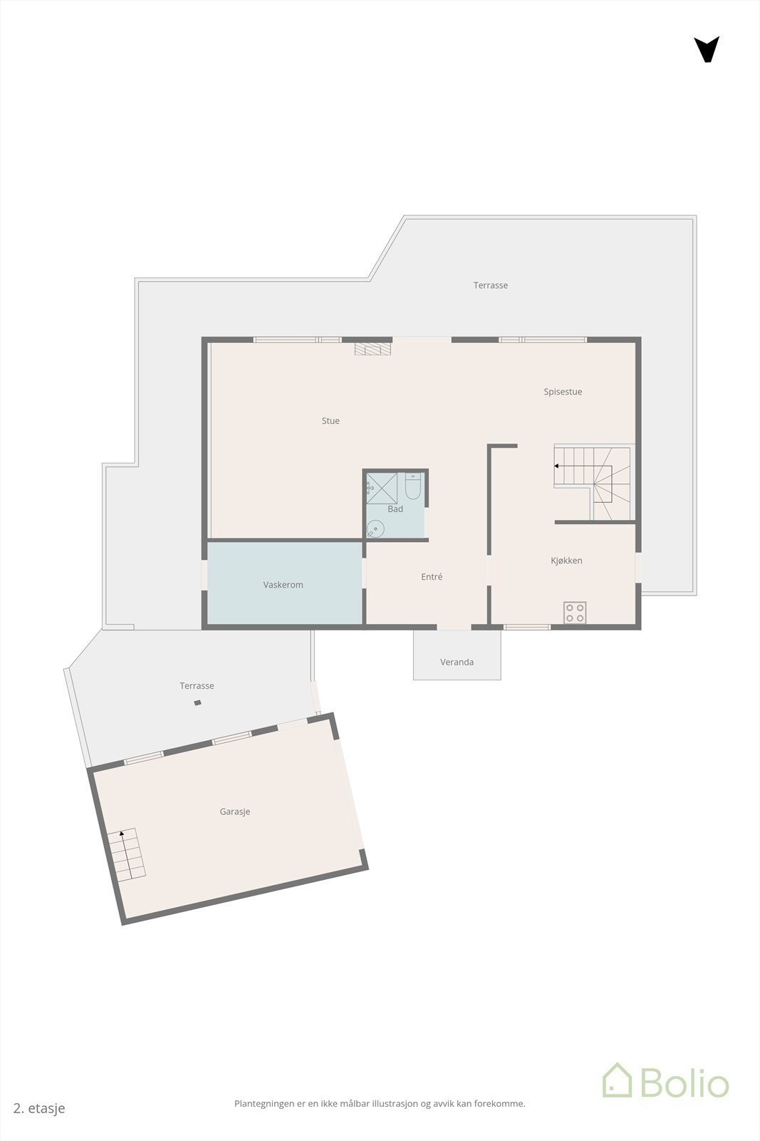 Plantegning hovedetasje Galleribilde