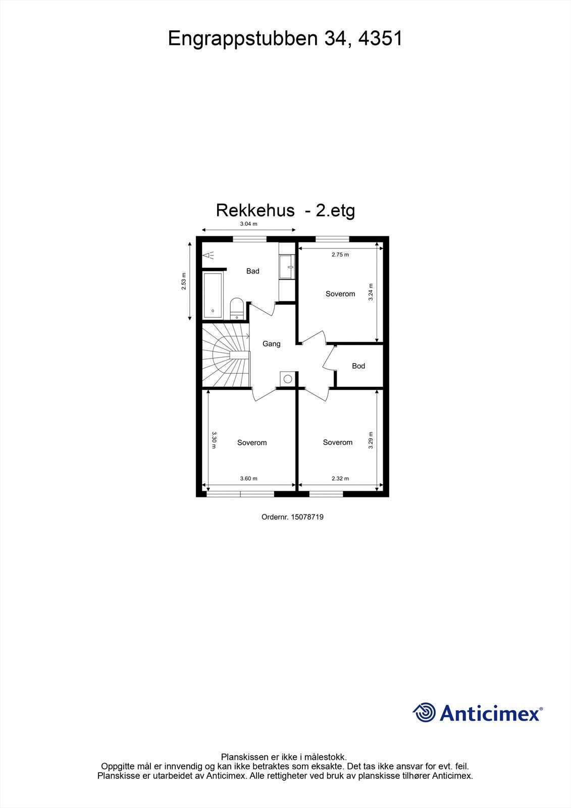 Plantegning 2.etg. Galleribilde