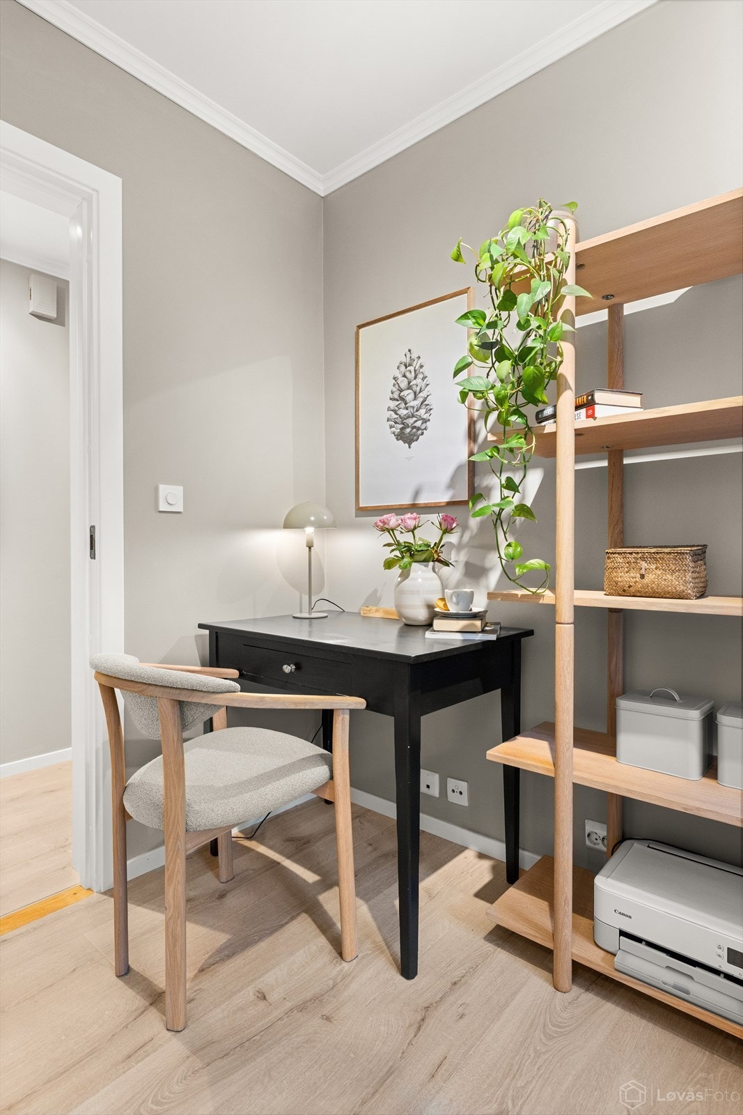 En fin krok som kan innredes etter behov, for eksempel som kontorplass. Galleribilde