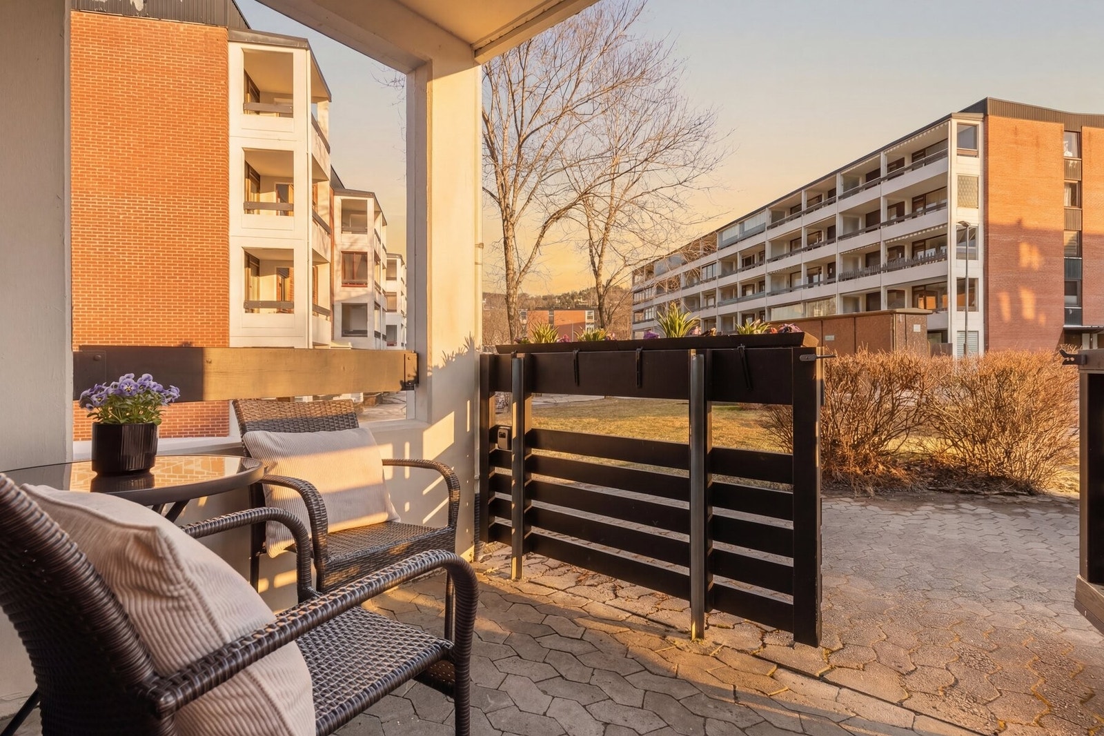 Perfekt sted å nyte morgenkaffen. Galleribilde