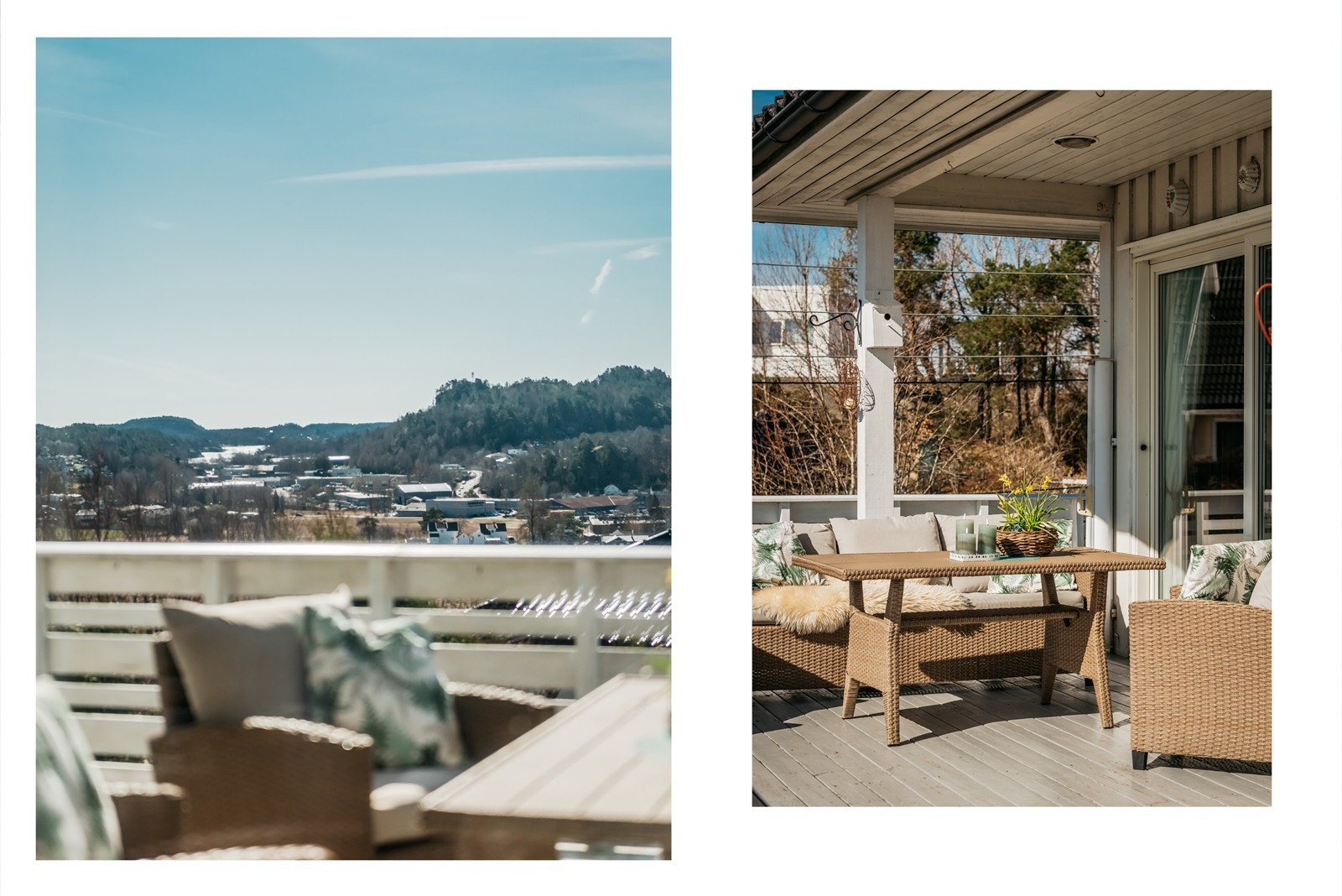 Utsikten fra verandaen. Og herfra ser du faktsik vannet Galleribilde