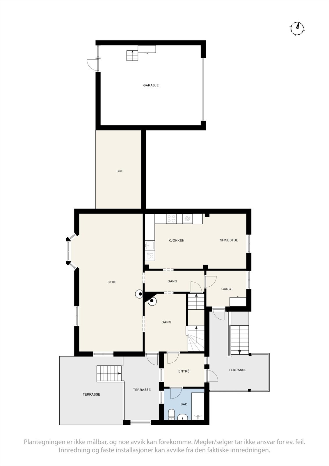 Plantegning - 1. etasje. Galleribilde