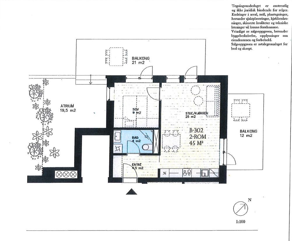 Plantegning Galleribilde