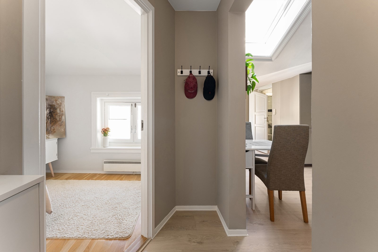 Deler av fasade rehabilitert i regi av sameie i 2024. Galleribilde