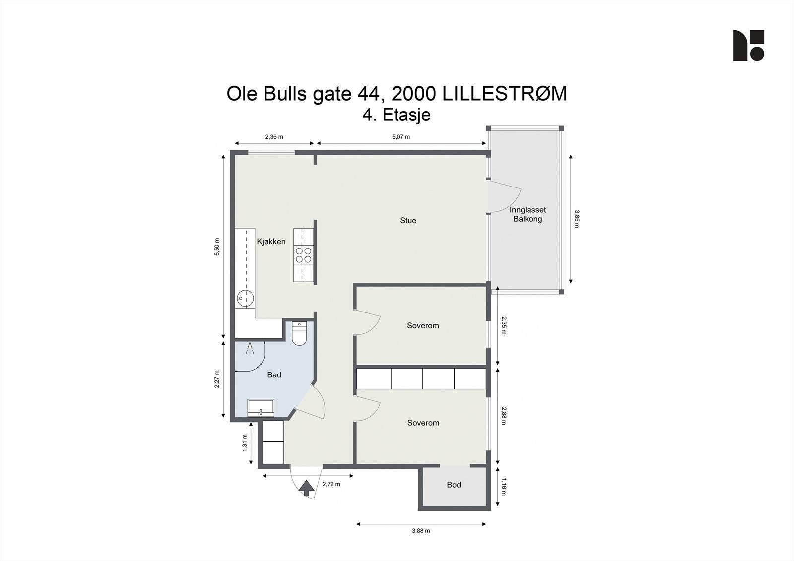 Plantegning Galleribilde