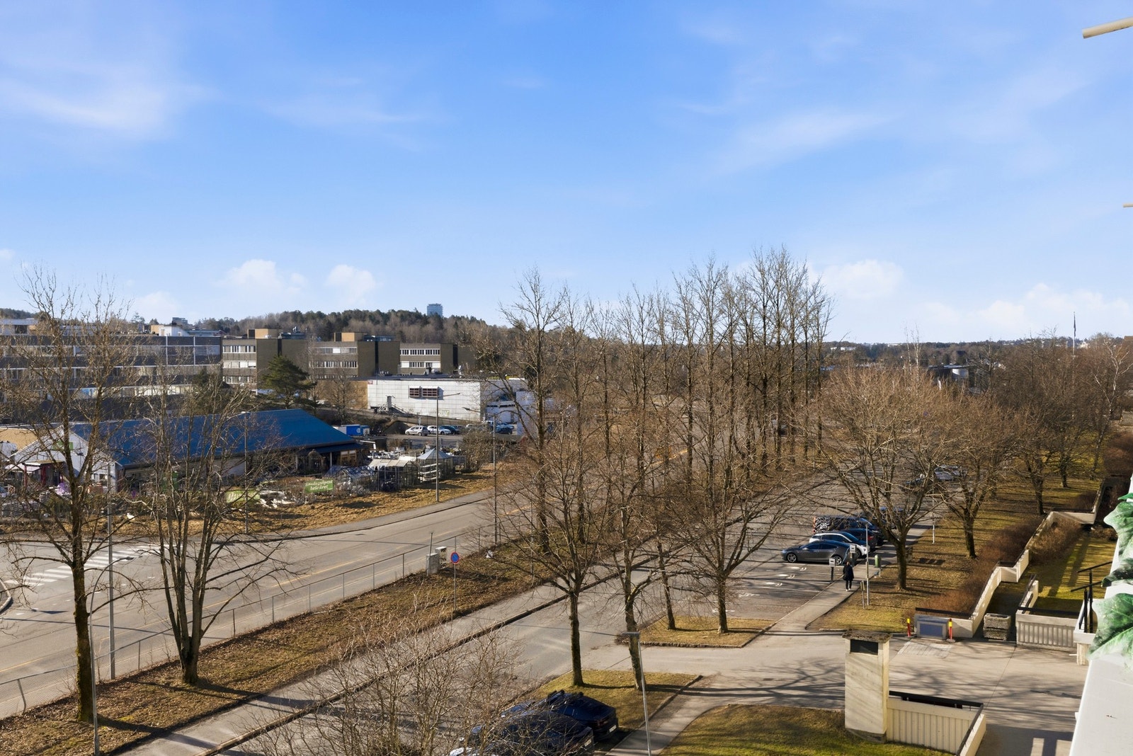 Utsikt fra balkongen Galleribilde