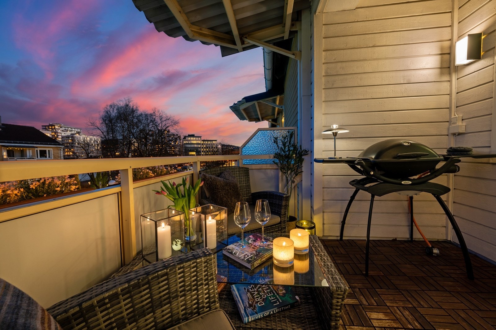 Her kan du skape en lun og stemningsfull uteplass. Galleribilde