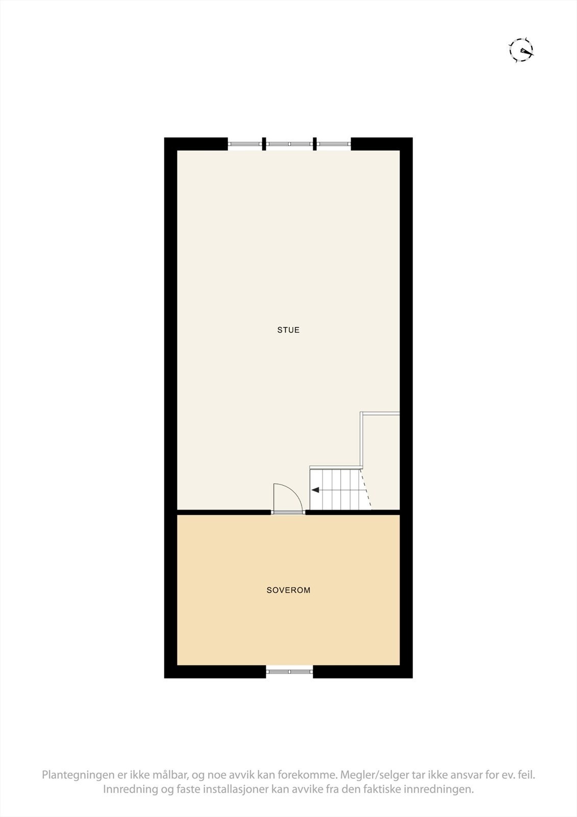 Plantegning loftsetasje. Galleribilde