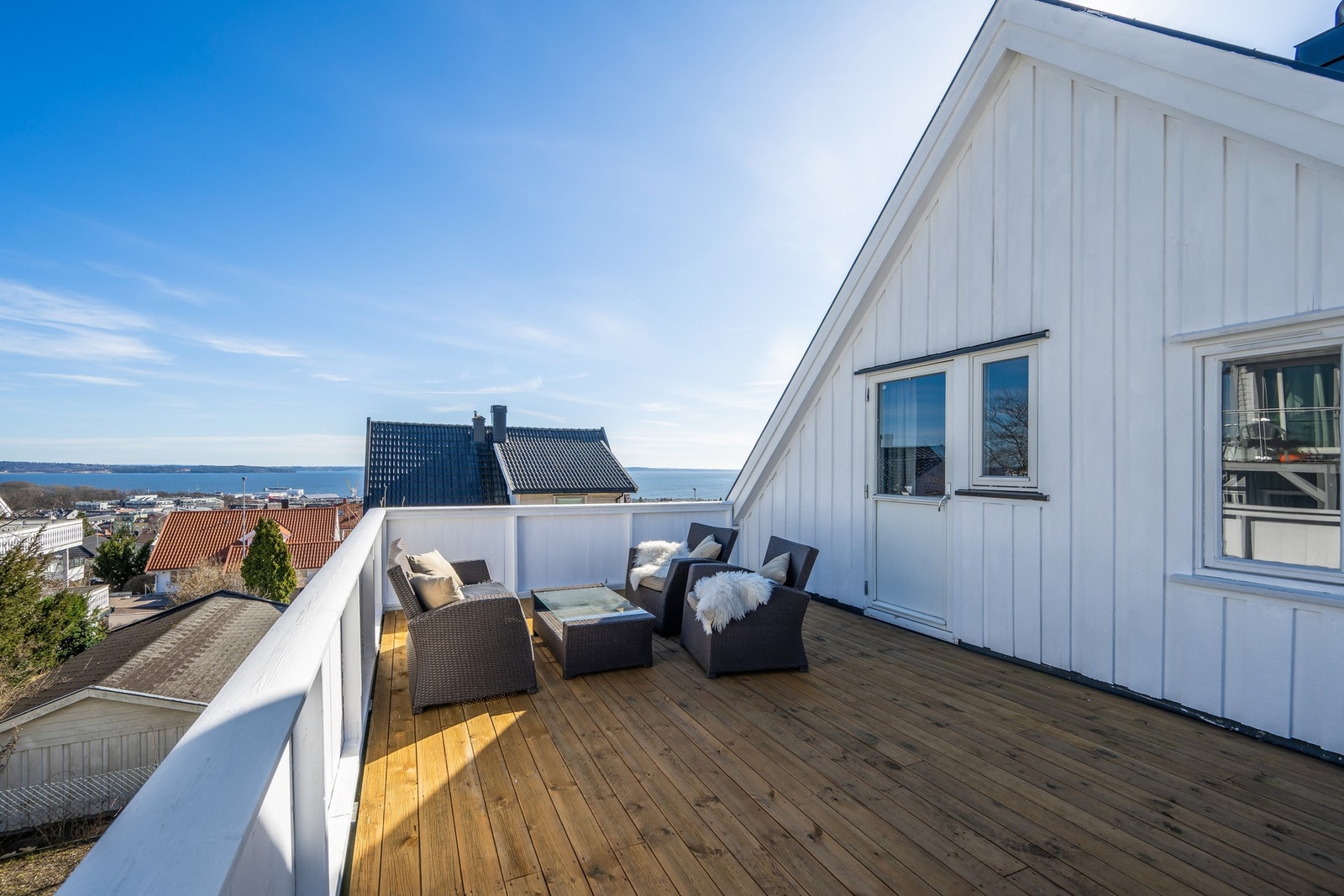 Denne verandaen ligger både mot øst, vest og nord Galleribilde