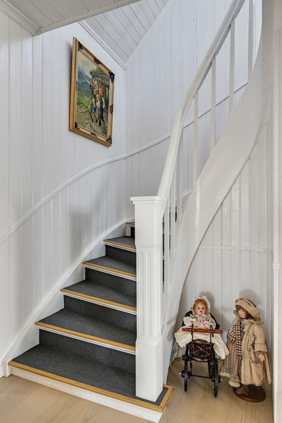 Da tar vi trappen opp til 2. etasje Galleribilde