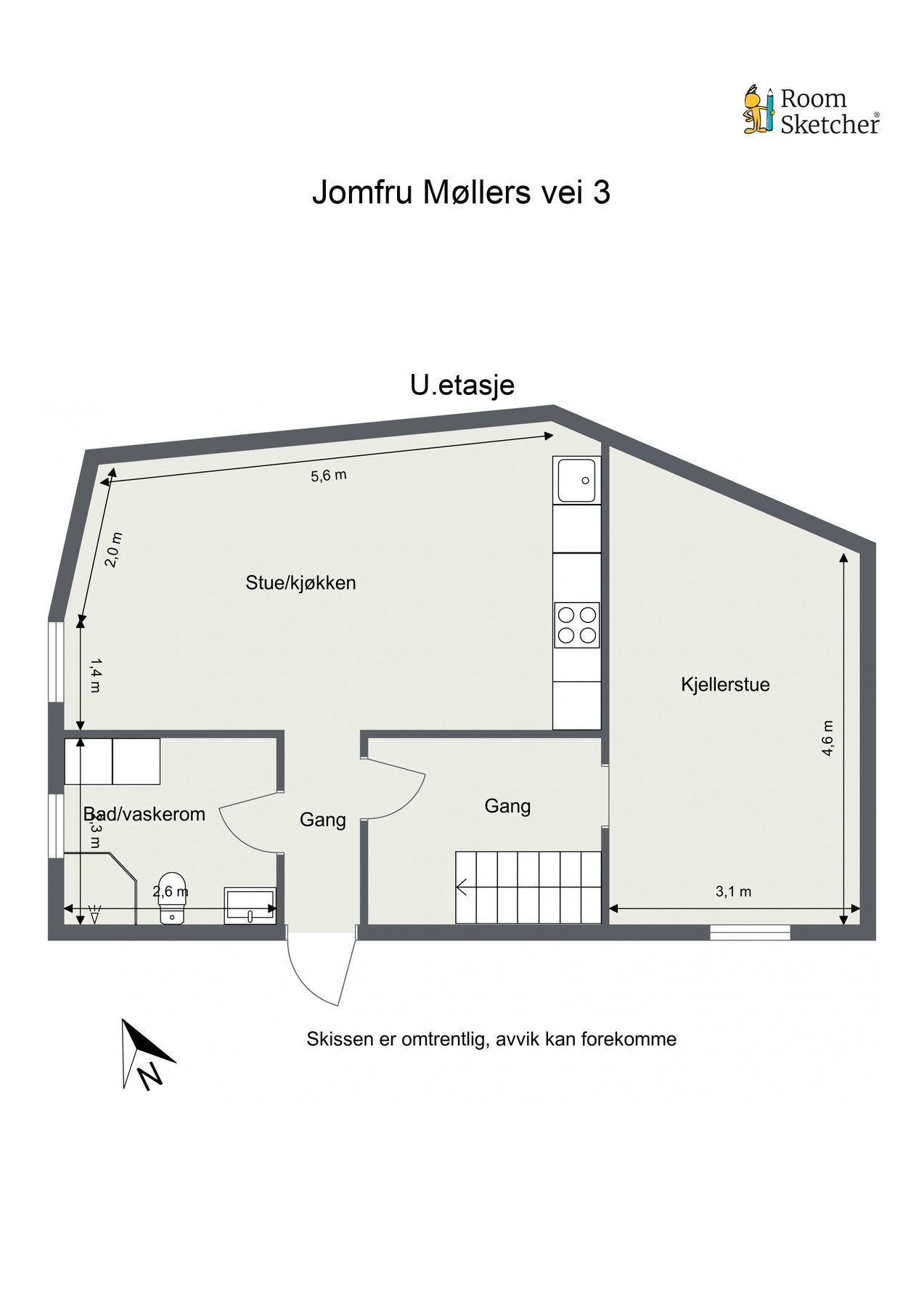 Plantegning U.etasje Galleribilde