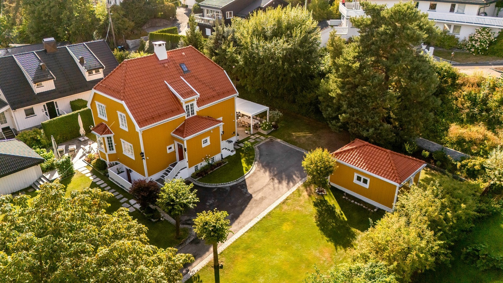 Tomten er planlagt og designet av LARK Landskap AS Galleribilde