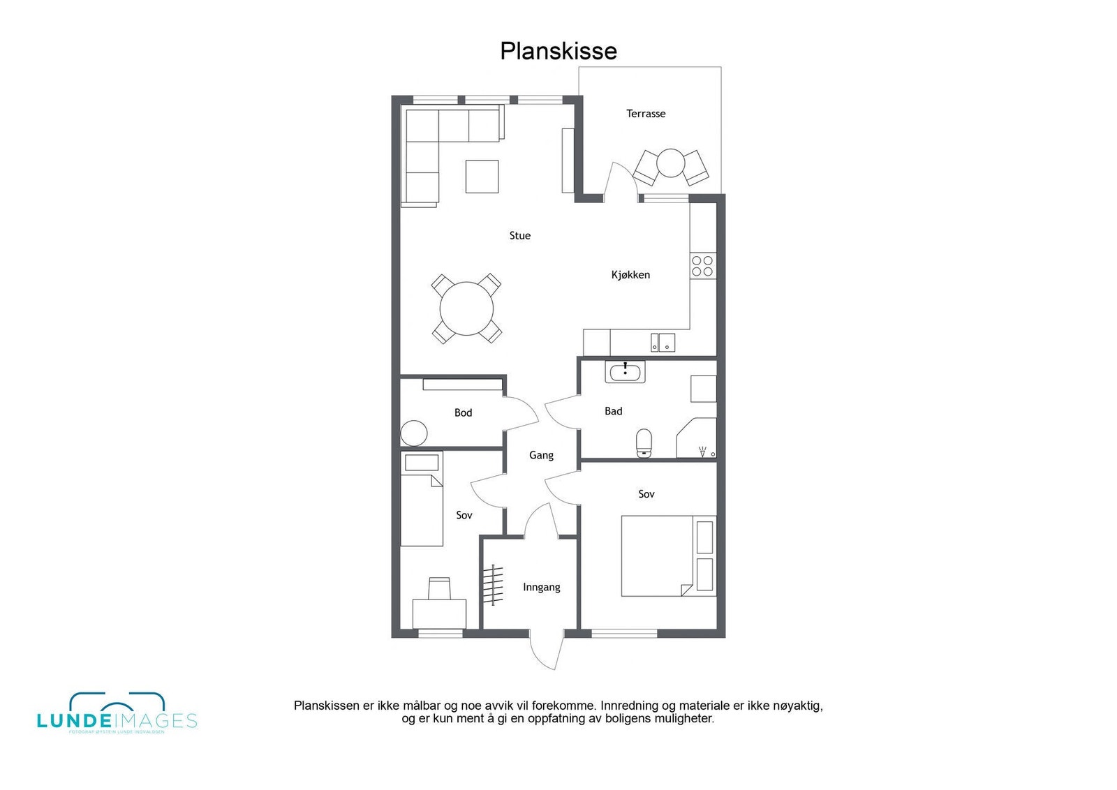 Planskisse - ikke målbar Galleribilde
