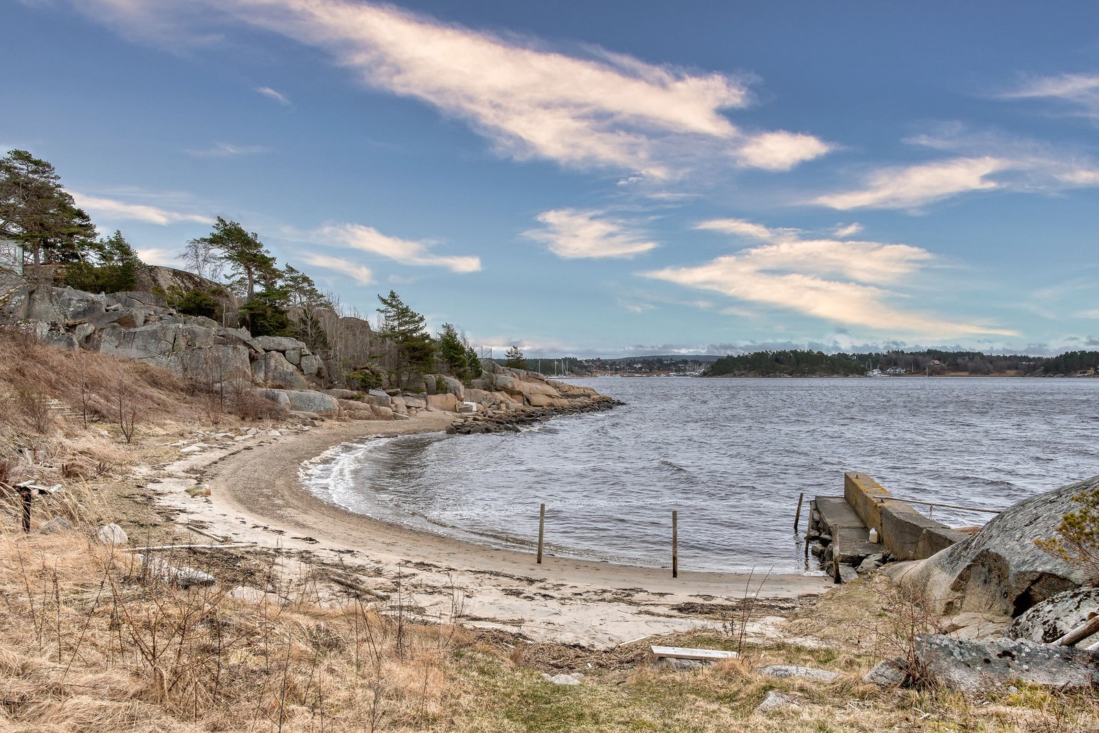 Områdebilde - barnevennlig sandstrand Løkkevika Galleribilde