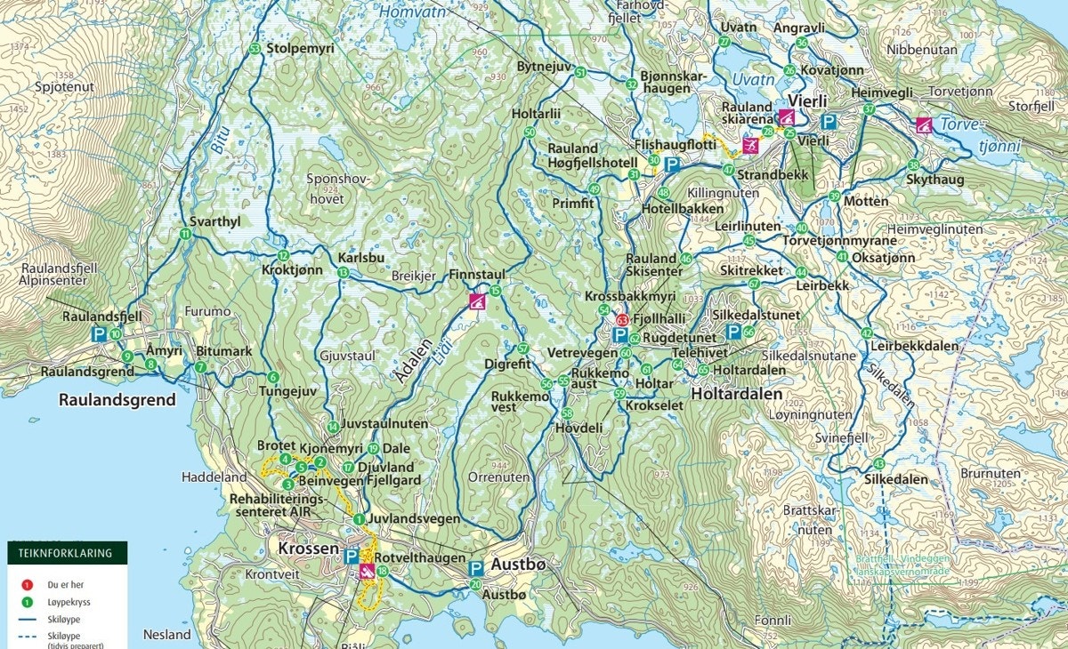 150 km med preparerte langrennsløyper på vinterstid Galleribilde