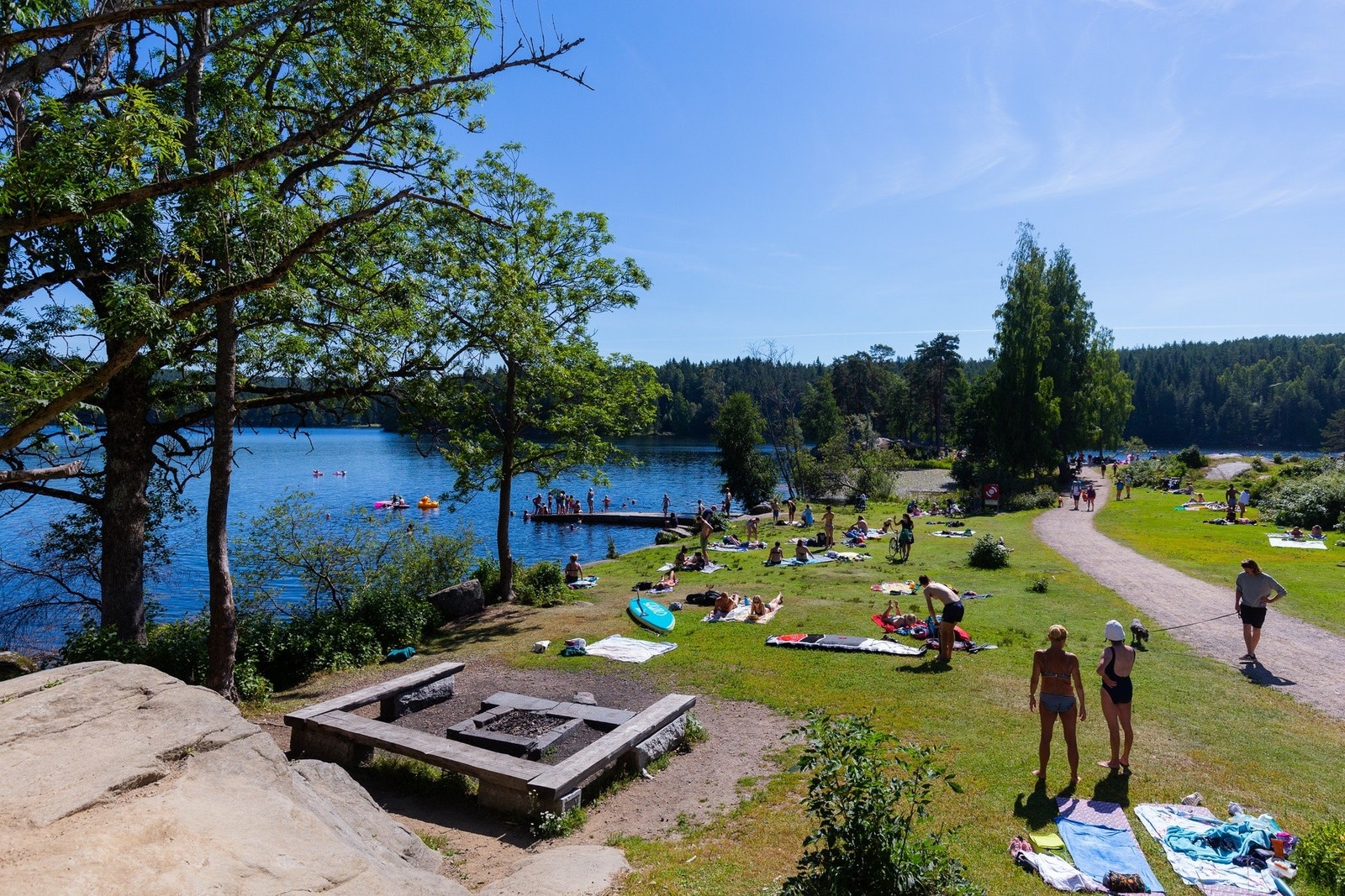 Fantastiske turområder rundt populære Nøklevann. Galleribilde