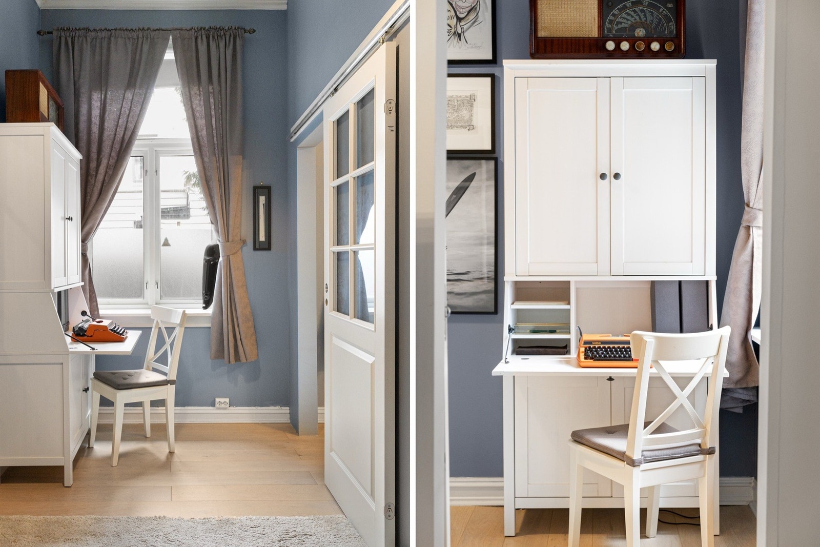 Det er fleksible møbleringsmuligheter og god plass til ønsket innredning. Store vindusflater slipper inn rikelig med naturlig lys, noe som gir en lys og luftig atmosfære Galleribilde