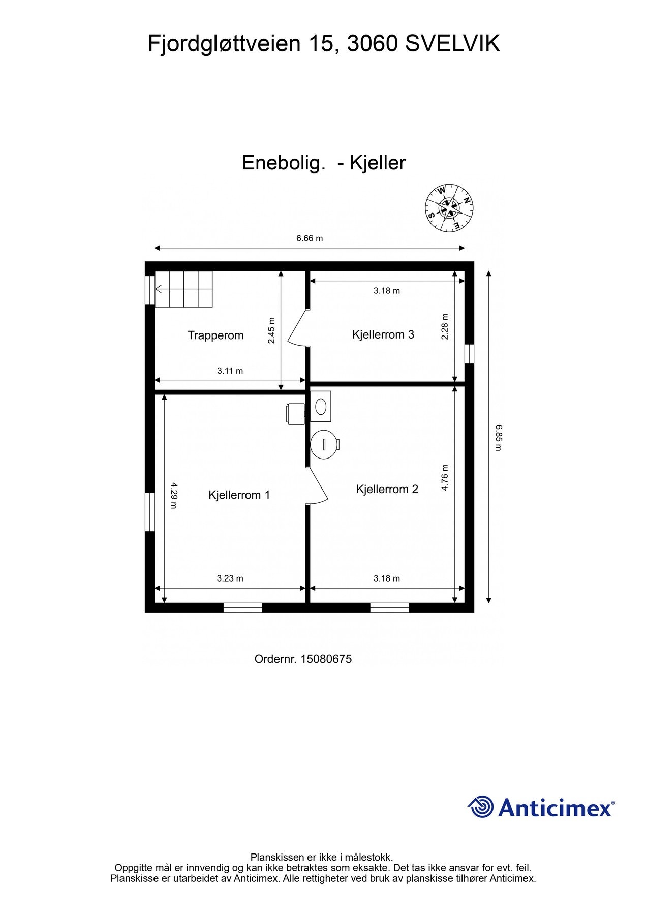 Plantegning - kjeller Galleribilde