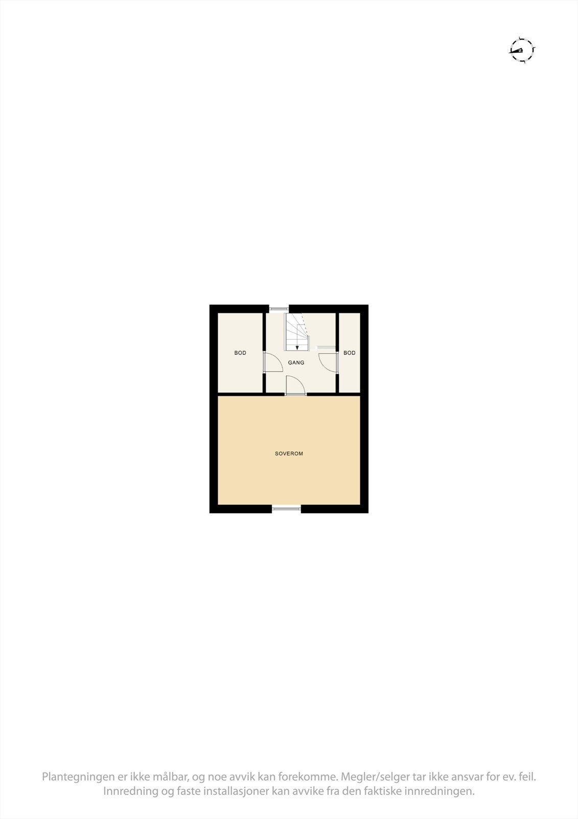 Plantegning loft Galleribilde