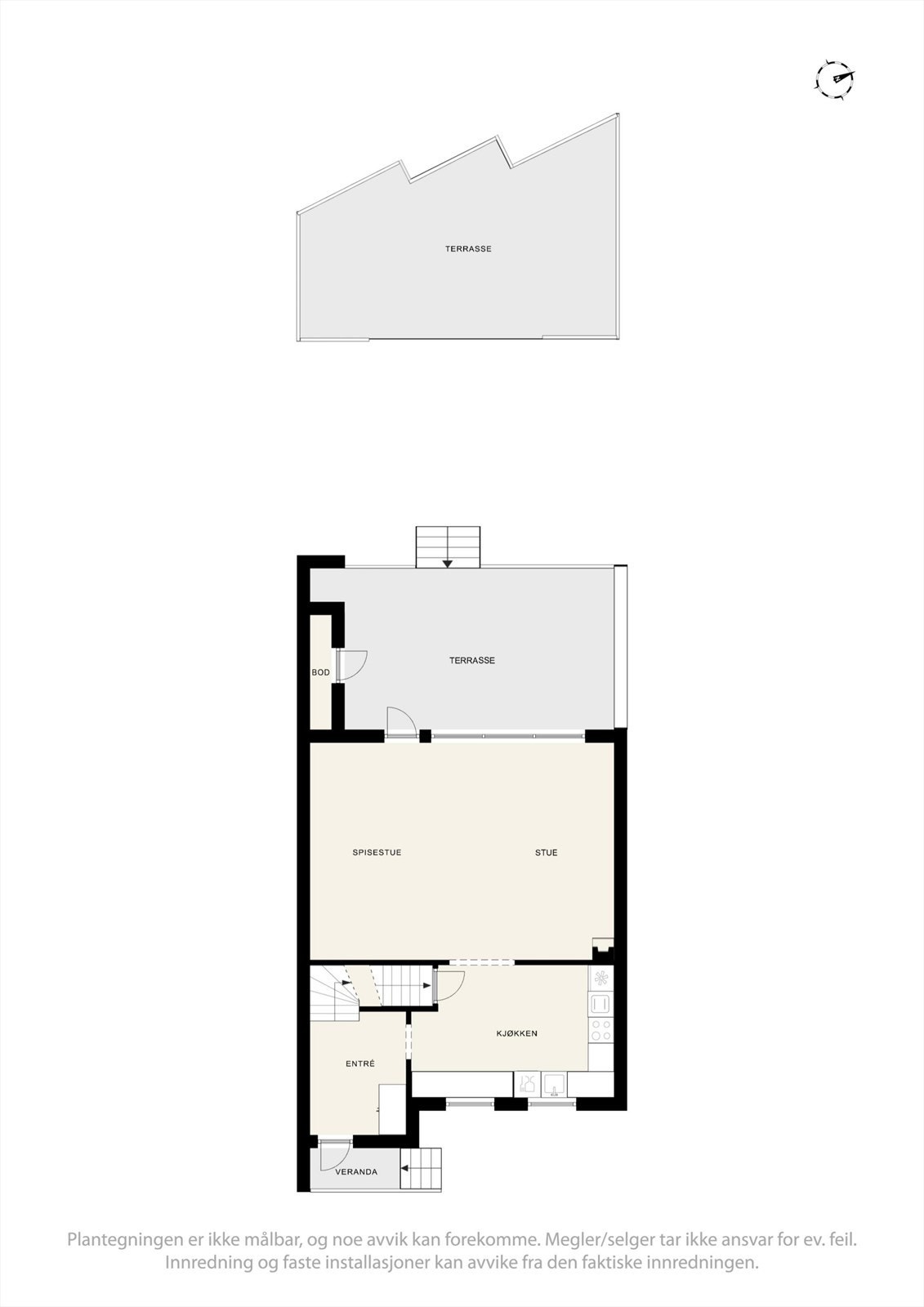 Plantegninger 1. etasje Galleribilde