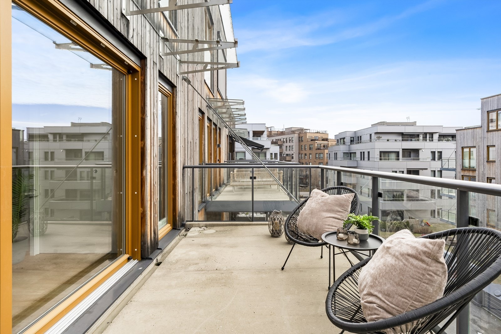Beboerne har også tilgang til en flott, felles takterrasse. Galleribilde