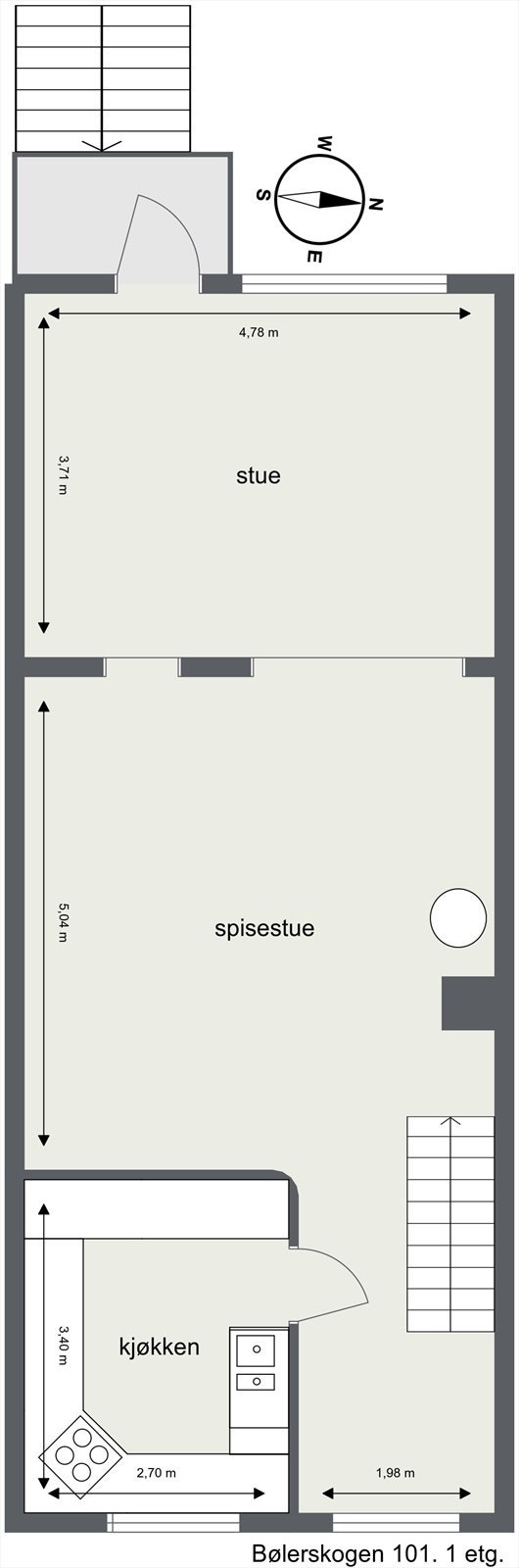 Plantegning 1.etasje. Galleribilde