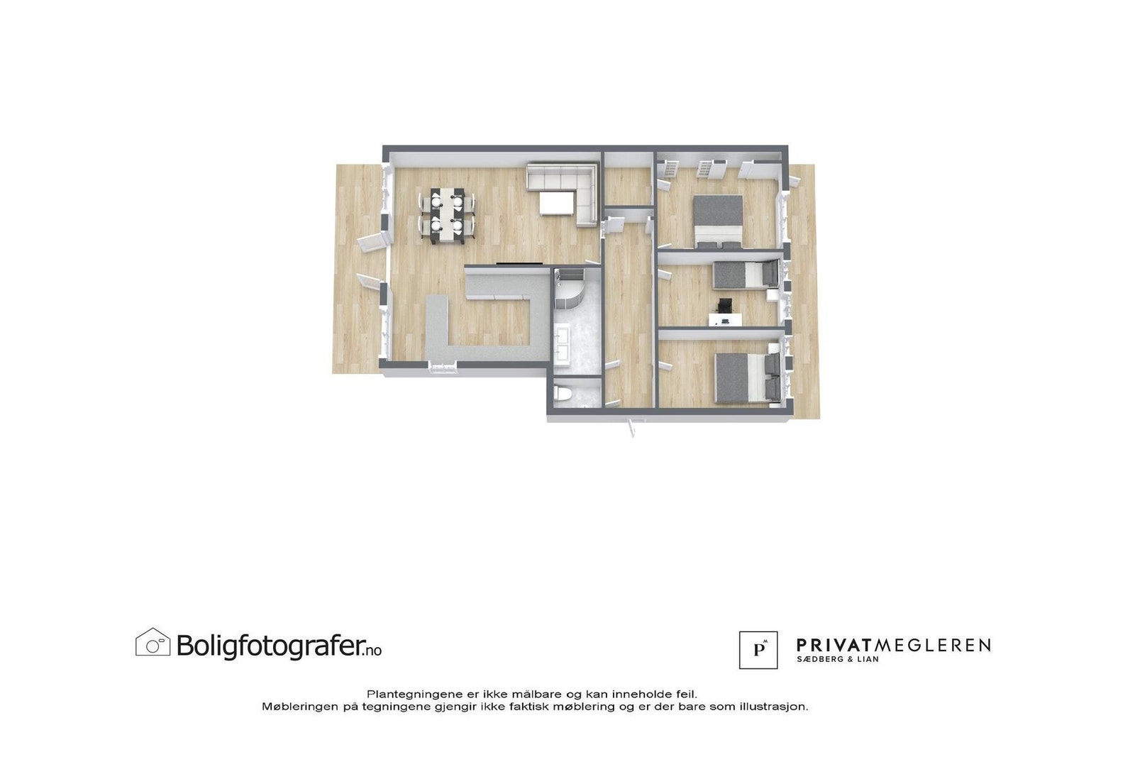 Plantegning 2. etasje - ikke målsatt, kun en illustrasjon. Galleribilde