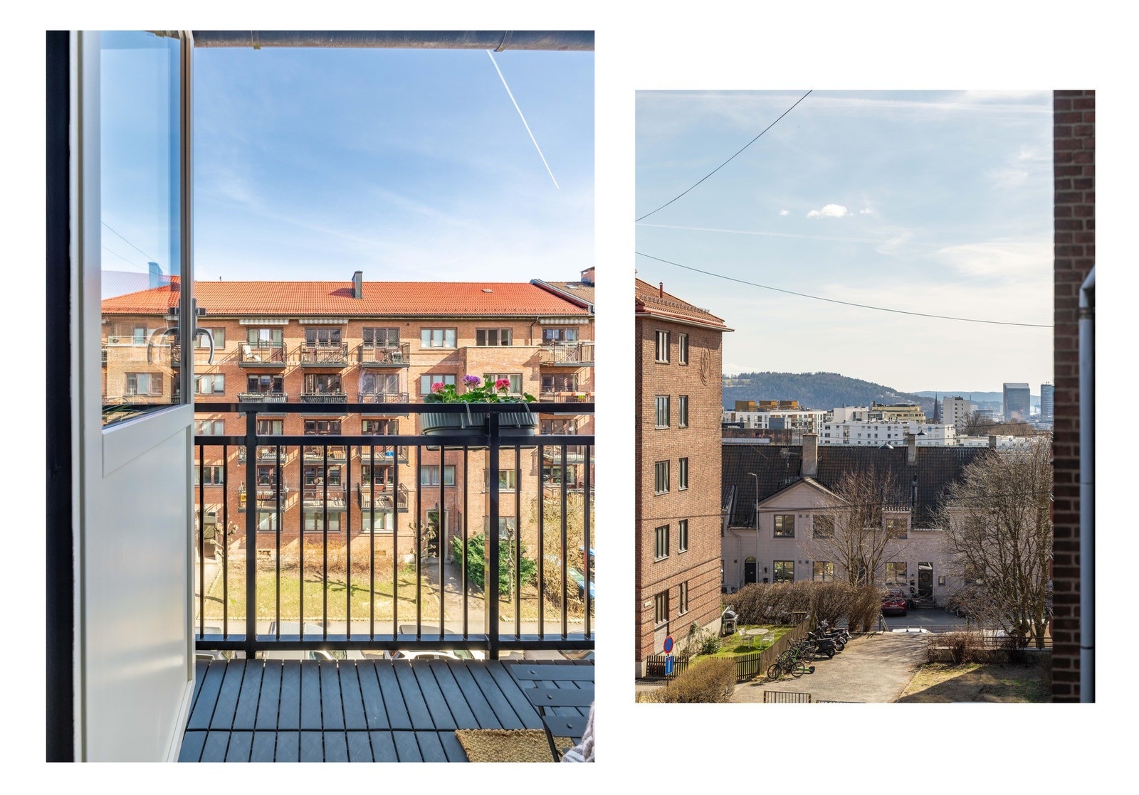 Her finner vi også utgangen til den først av totalt to balkonger. Galleribilde