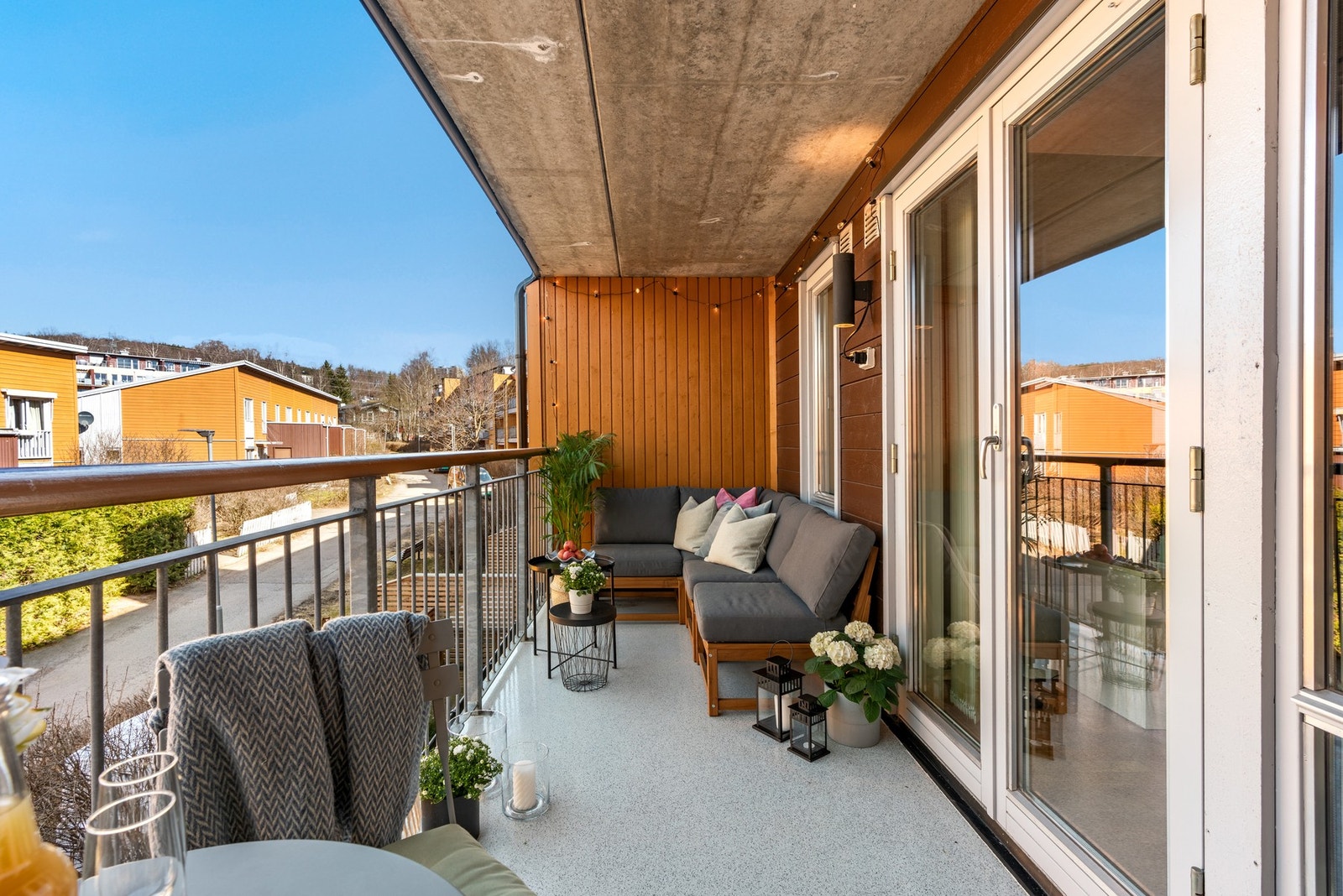Balkongen er nordvestvendt og har et areal på ca. 8 m². Galleribilde