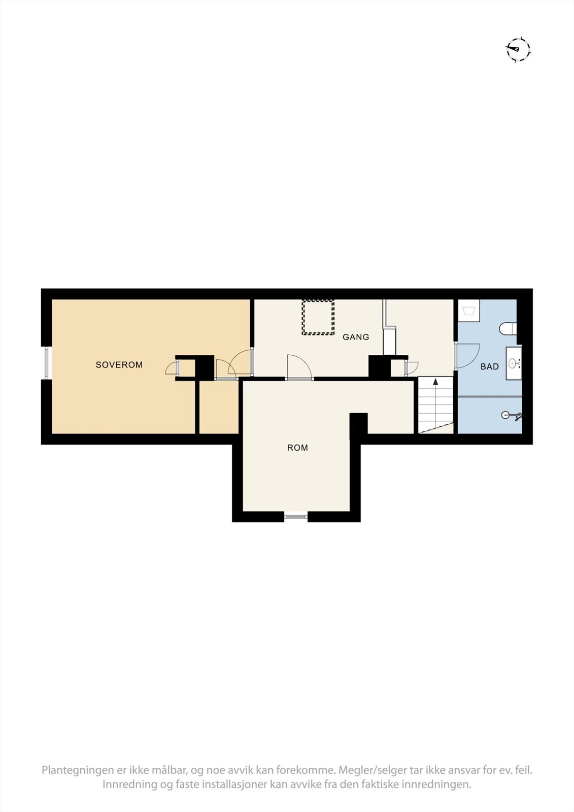 Plantegning loft. Galleribilde