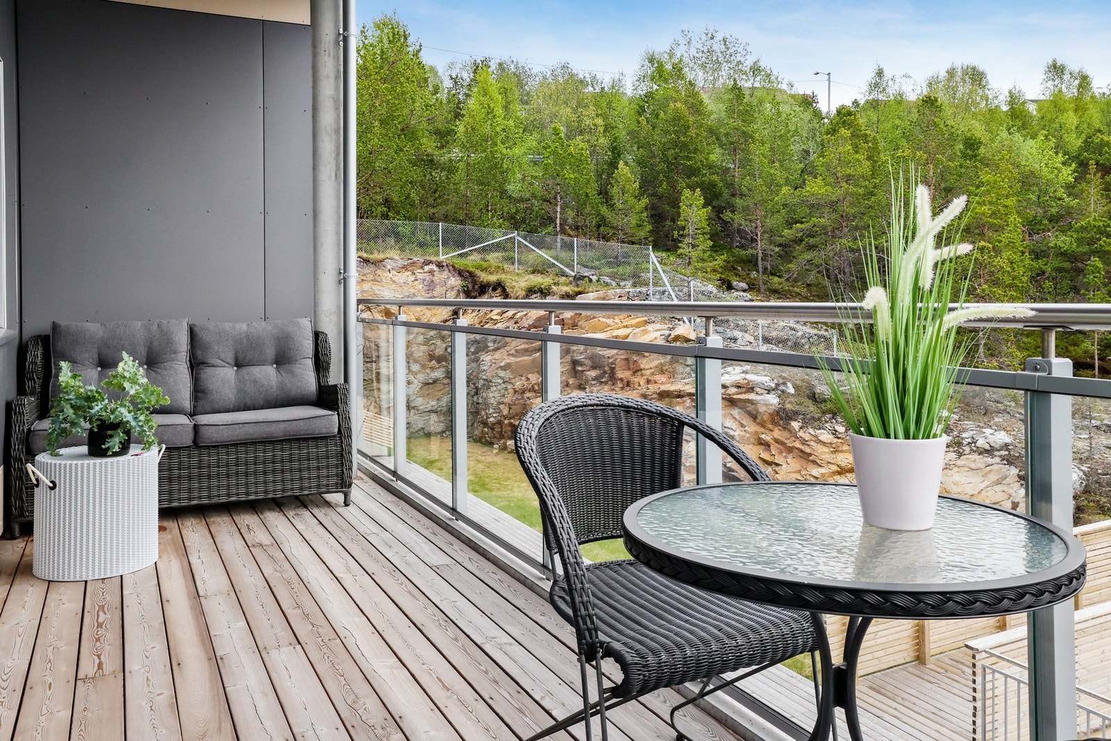Det er god plass til en sittegruppe. Galleribilde