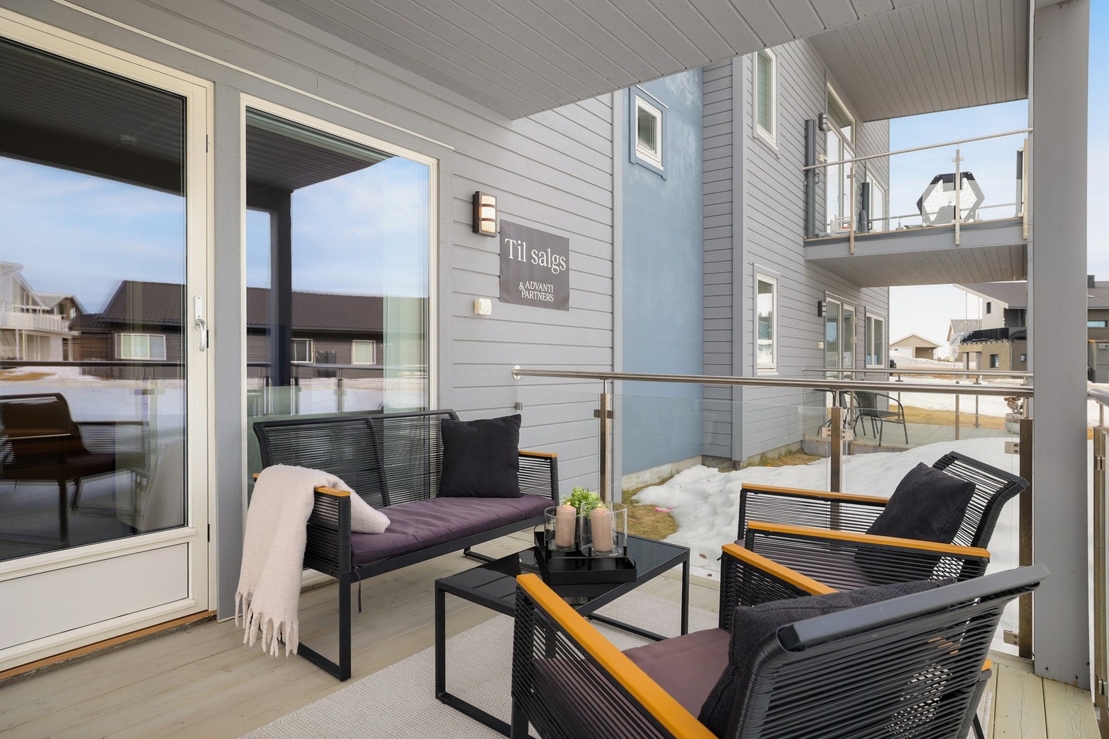 Terrasse på 9 m². Galleribilde