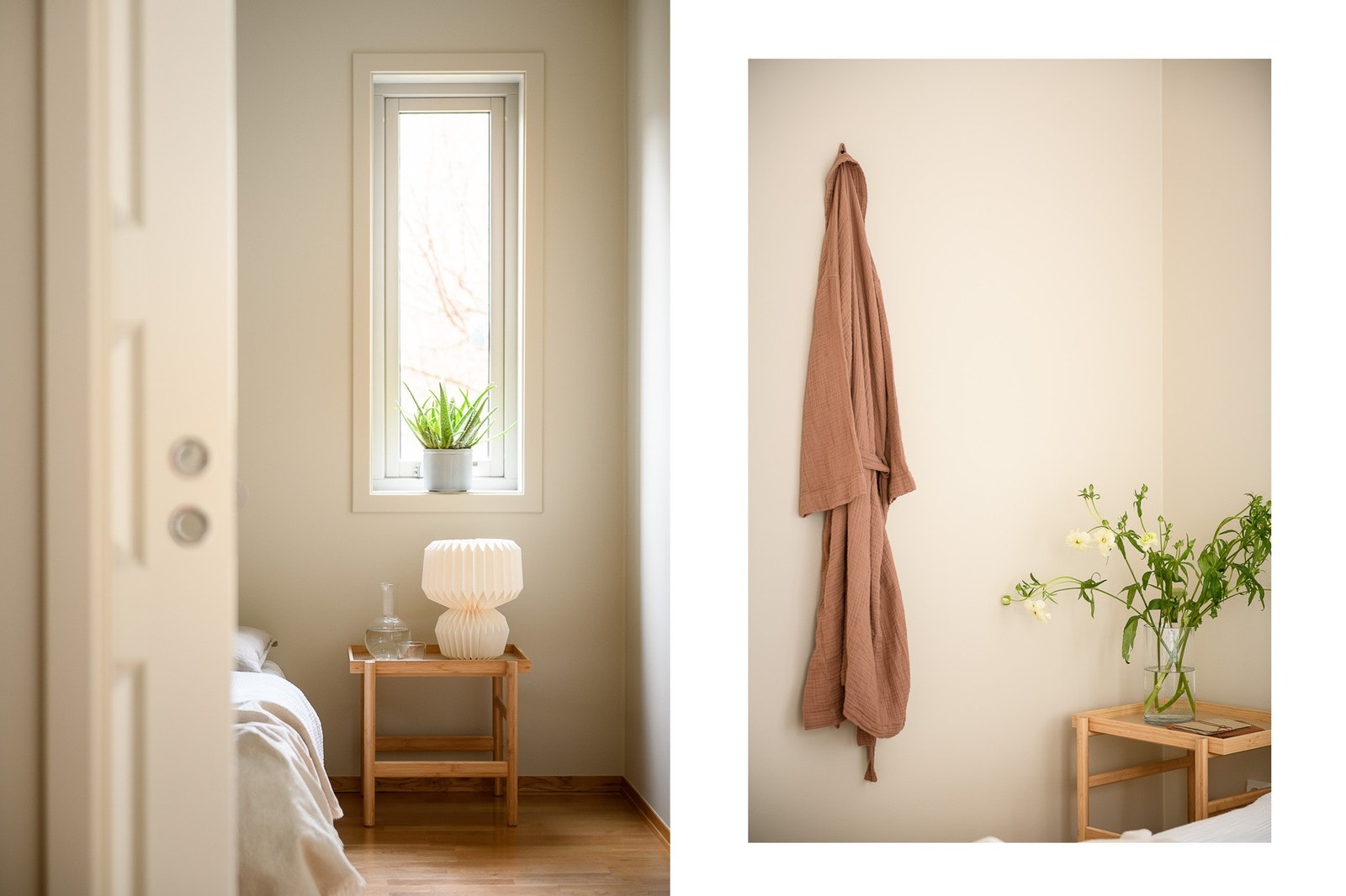 Inngang til Master bedroom fra både stuen og badet. Galleribilde