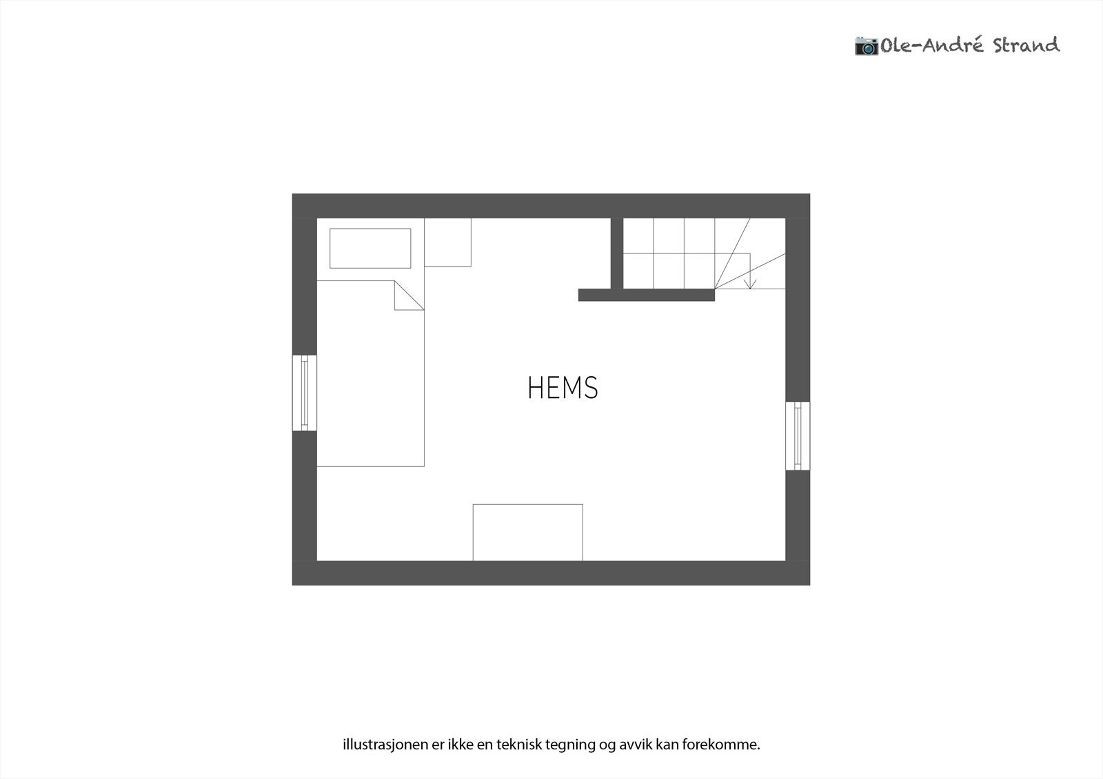 Plantegning hems Galleribilde