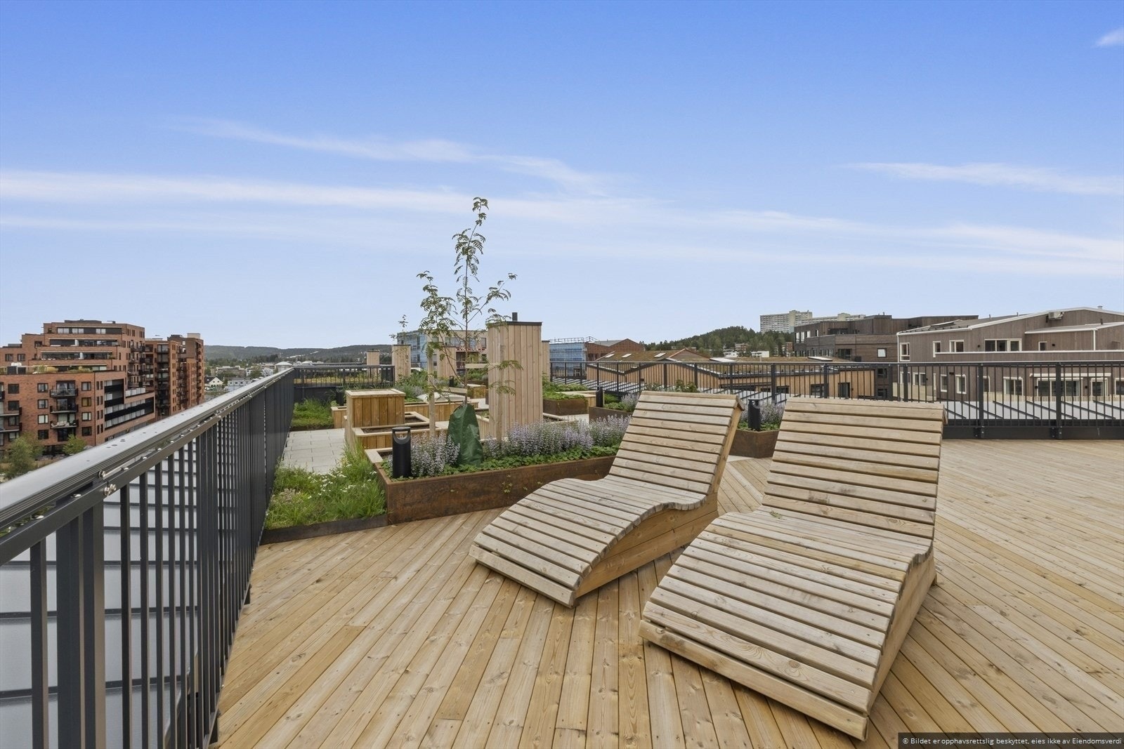 Privat bilde, takterrassen. Galleribilde