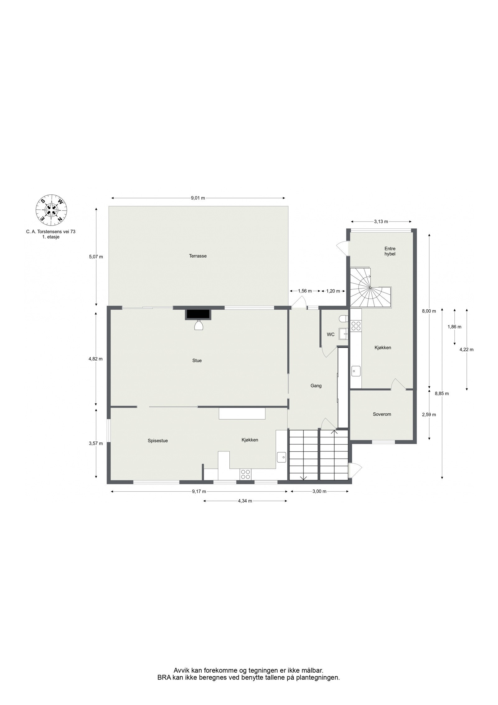 Plantegning - 1. etasje Galleribilde