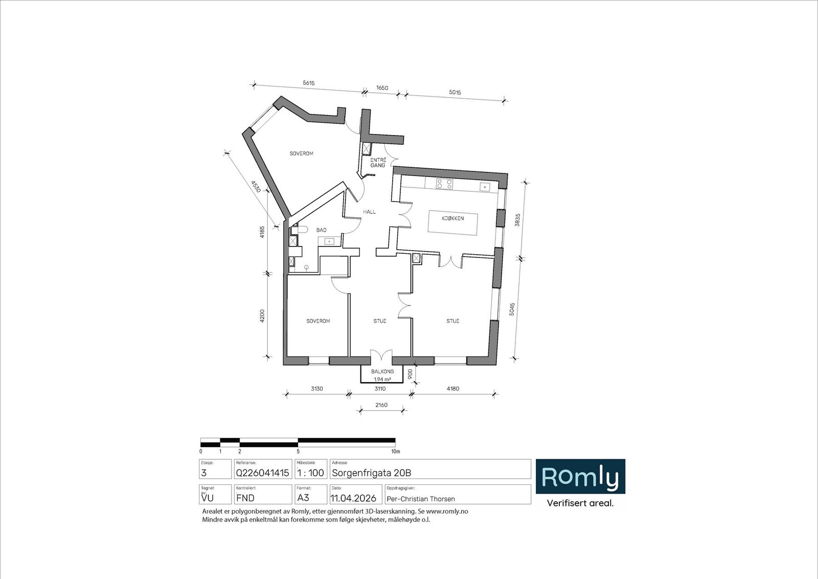 Plantegning. Galleribilde