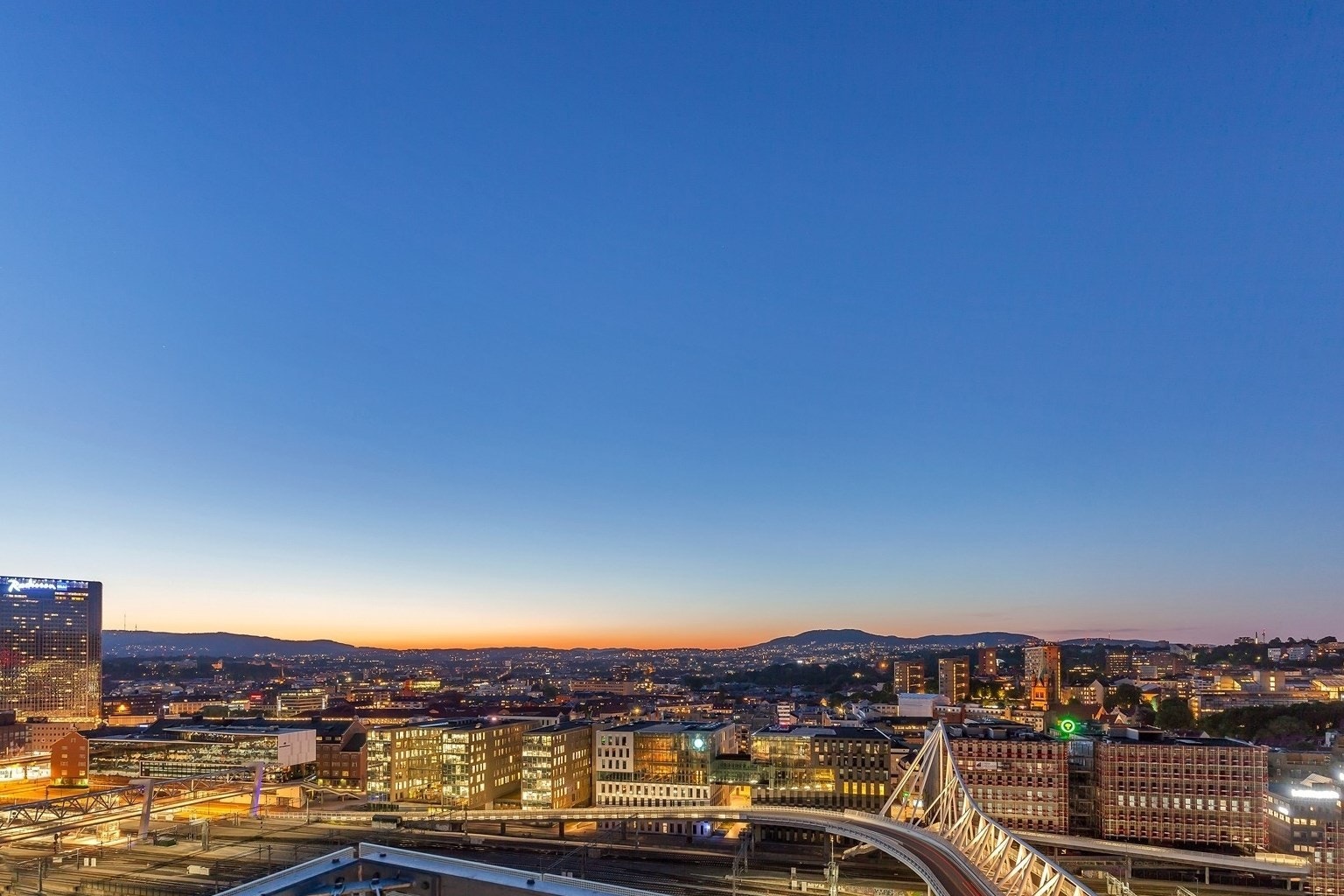 360 graders utsikt over Oslo by Galleribilde