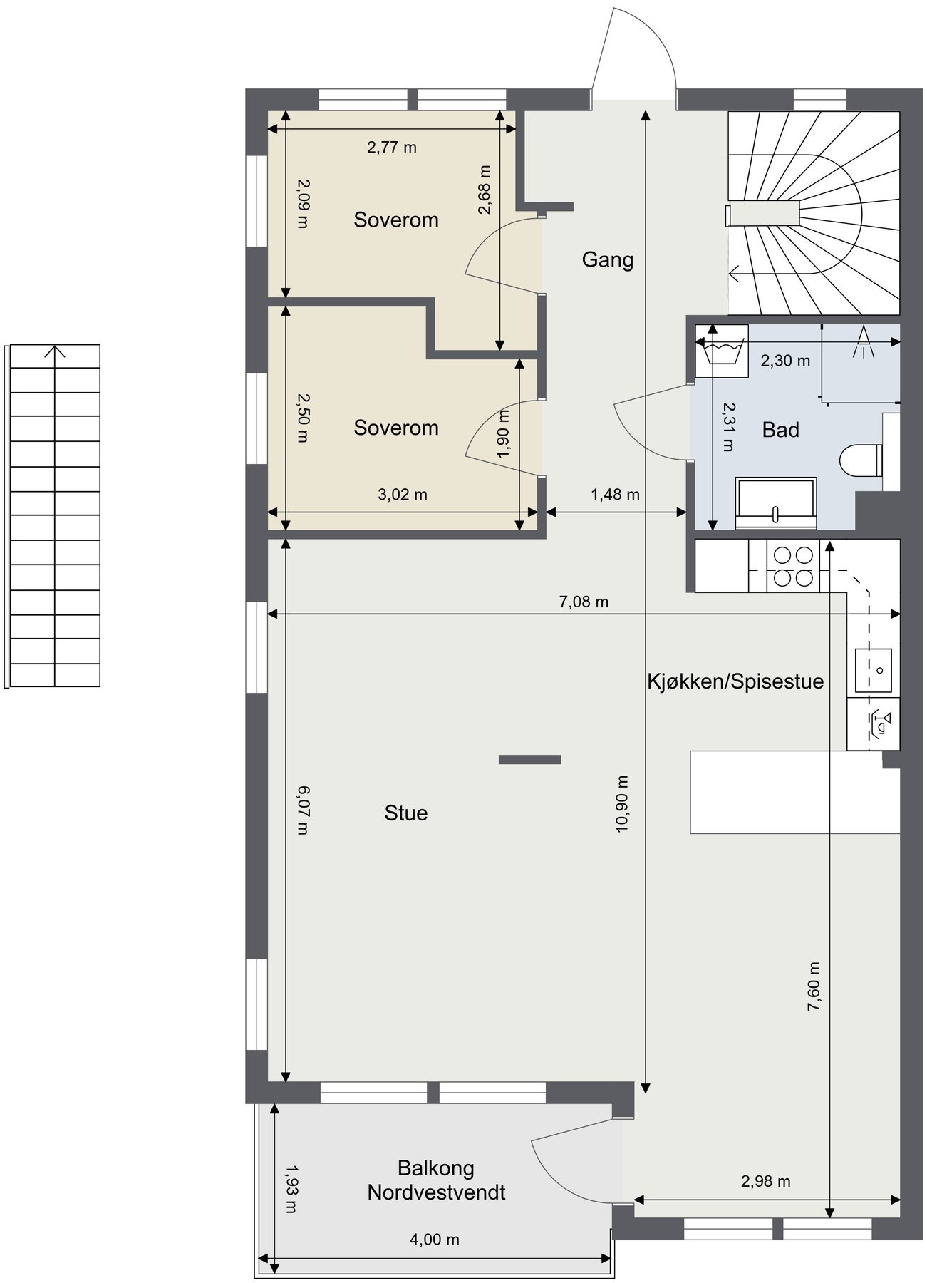 Plantegning 1.etasje Galleribilde