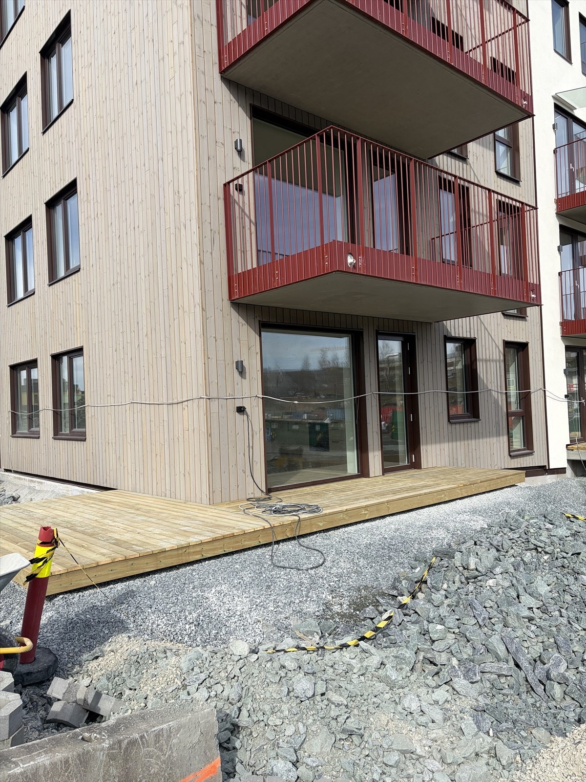 Leiligheten får stor privat terrasse på hele 17 kvm Galleribilde