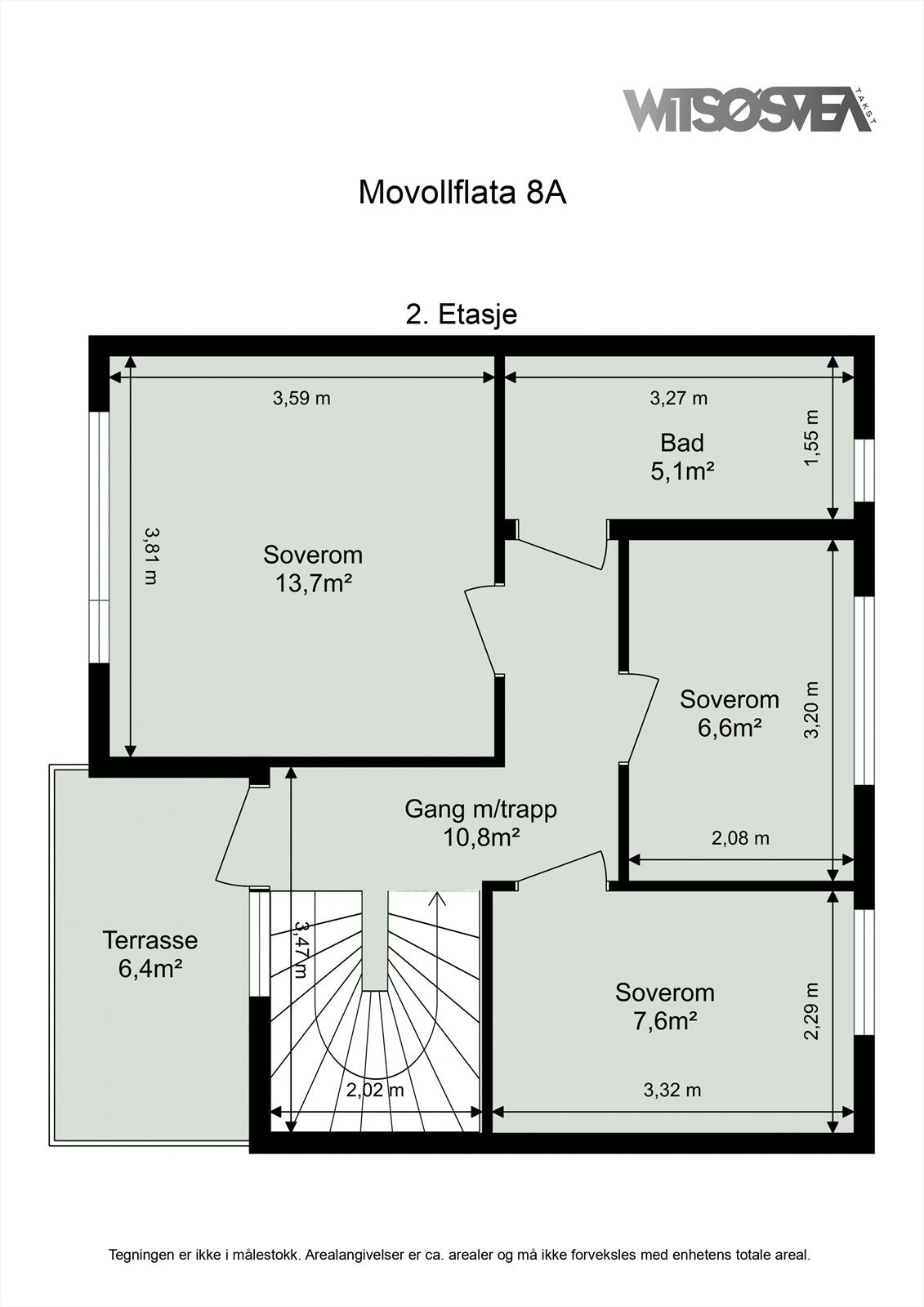 Plantegning 2. etasje Galleribilde