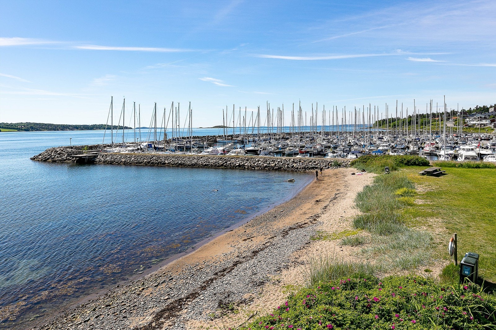 Søly båthavn ligger idyllisk til på sydøstsiden av Jeløya og har litt over 300 faste båtplasser. For gjestende båter er det en gjestebrygge Galleribilde