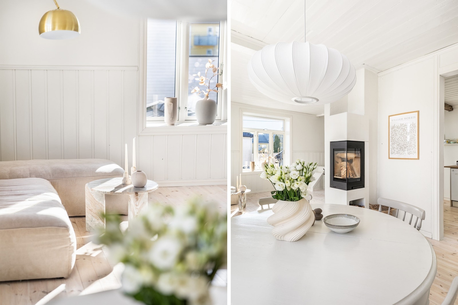 Den nye og lekre peisen er like dekorativ og stemningsfremmende som den er varmende. Galleribilde